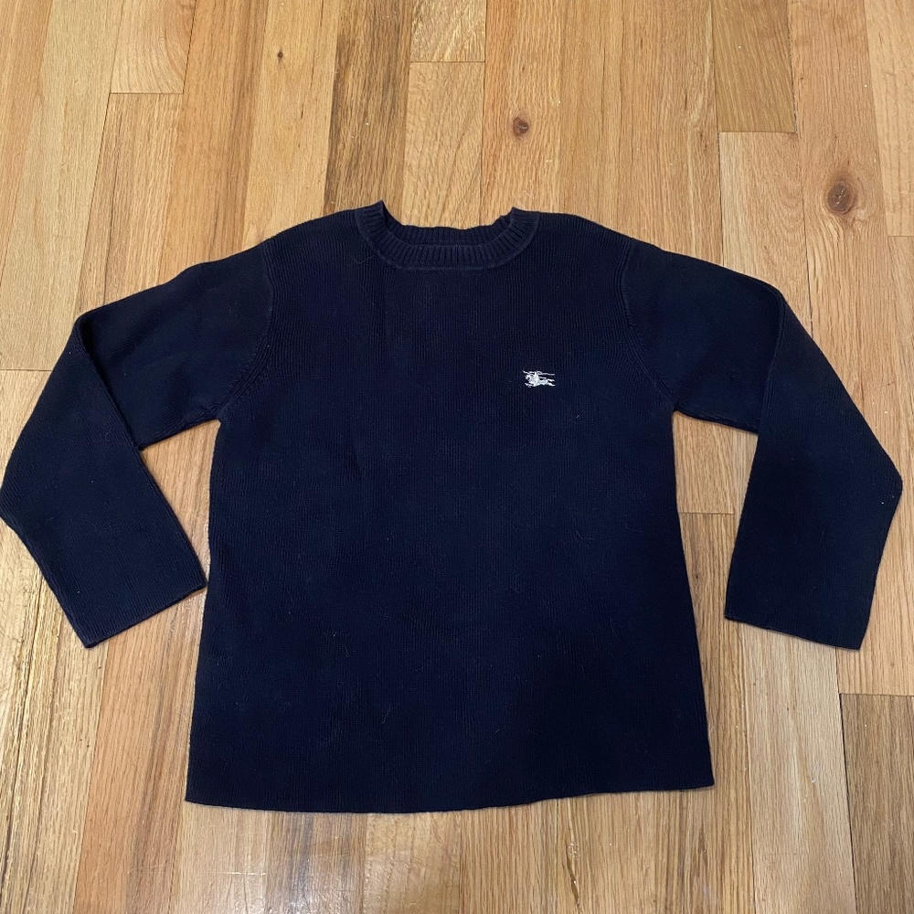 Burberry Classic Navy Blue Pullover Sweater Shirt 4T